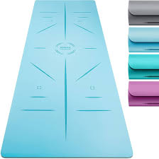 Core Balance Gummiyogamatta med Asana Linjer - Extra Bred