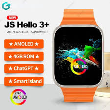 JS Hello 3+ AMOLED Smartklocka med NFC och Kompass