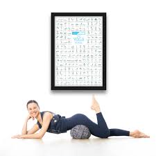 CLEAN SPORTS® Yoga Affisch A1 - 168 Poser och Asanas